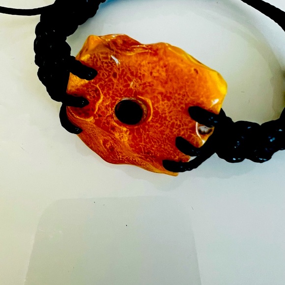 A precious, healing Bracelet X made of Baltic amber - Picture 11 of 12